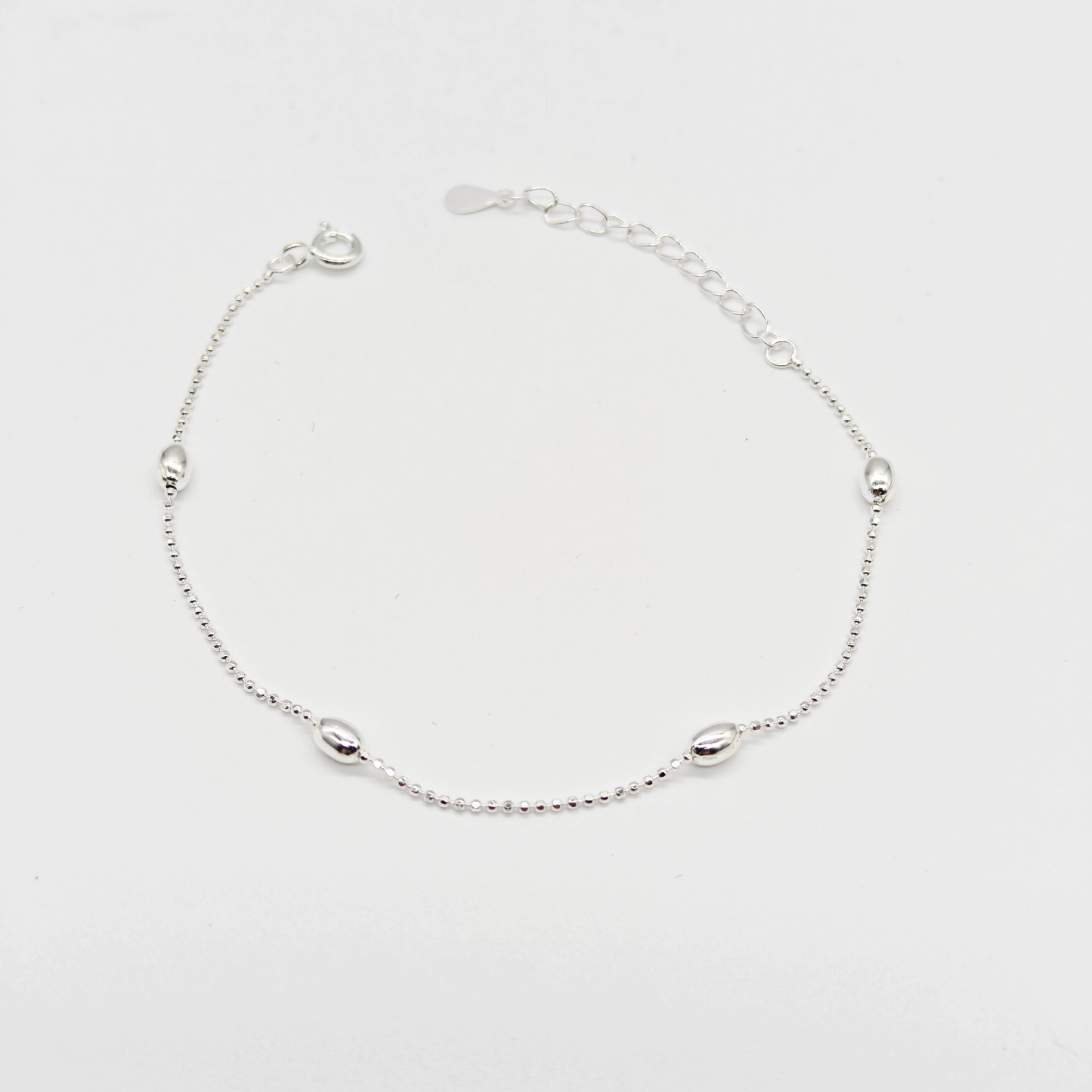 Delicate Ball Bead Station Bracelet
