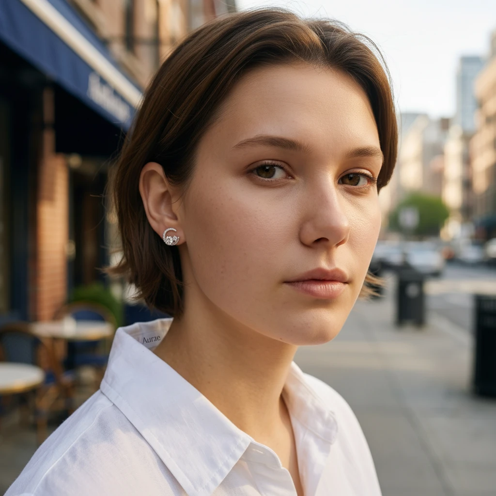 Moissanite Celestial Star Moon Stud Earrings