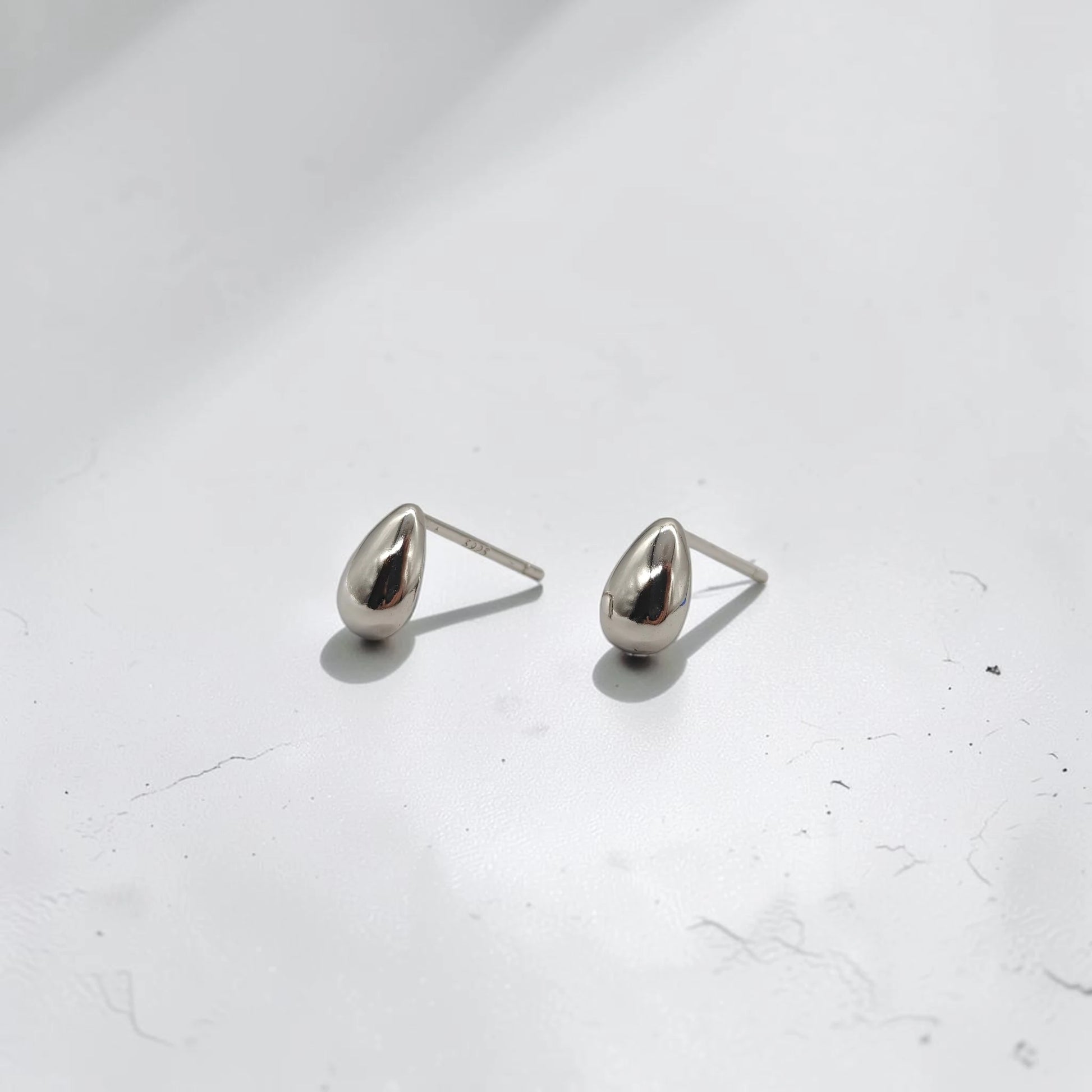 Radiant Delicate Teardrop Stud Earrings