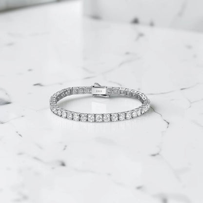 Aurae Moissanite Tennis Bracelet S925 Sterling Silver Hypoallergenic full collection view