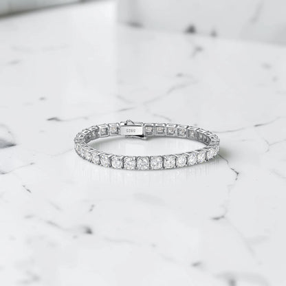 Aurae Moissanite Tennis Bracelet S925 Sterling Silver Hypoallergenic product detail view