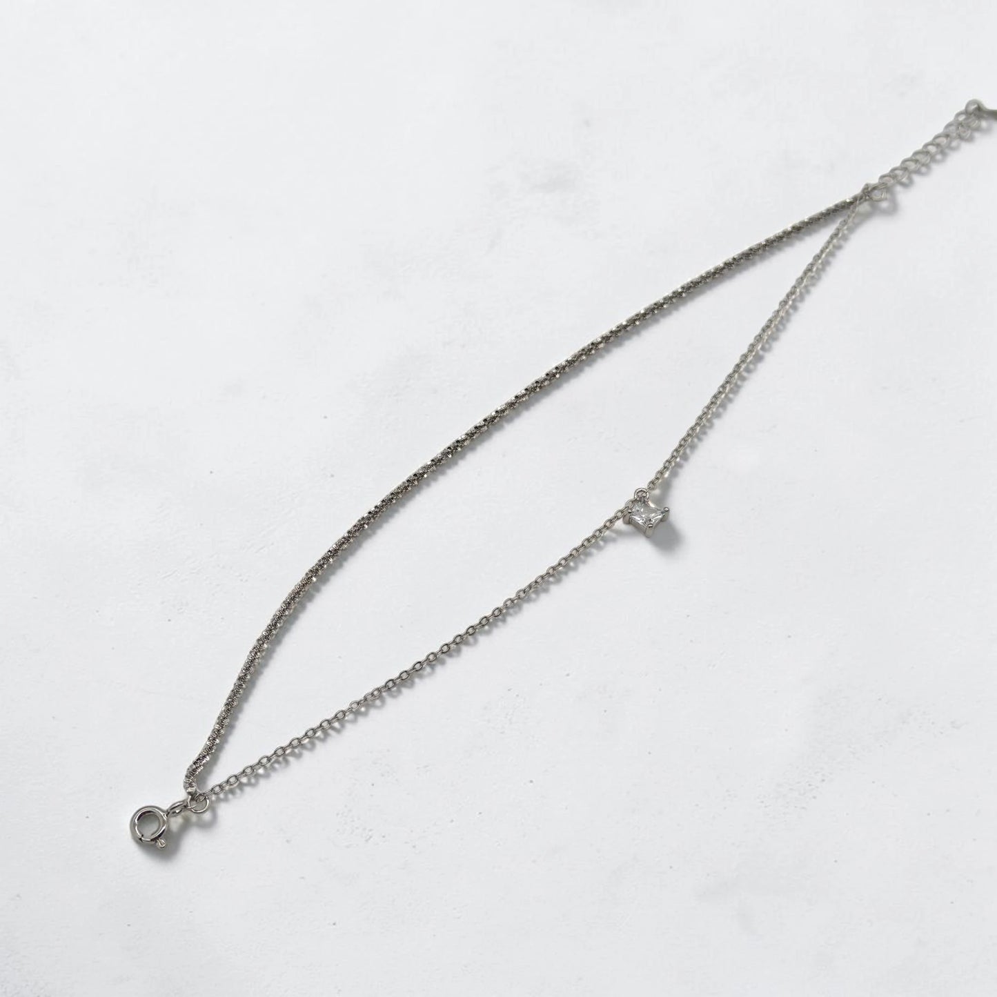 Luminous Double Layer Zircon Bracelet
