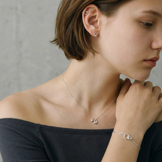 Sleek Interlocking Double-Layer Bracelet