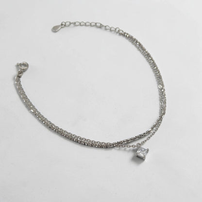 Luminous Double Layer Zircon Bracelet