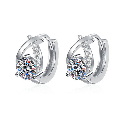 Moissanite Elegant Teardrop Earrings