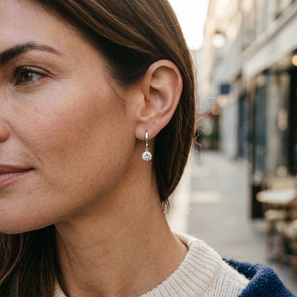 Moissanite Classic Three-Prong Stud Earrings