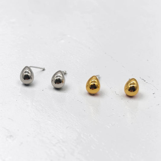 Radiant Teardrop Stud Earrings