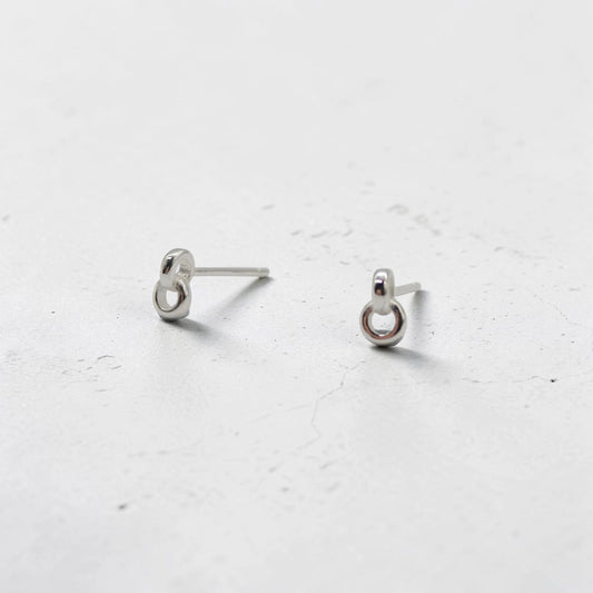 Sleek Geometric Double Ring Stud Earrings