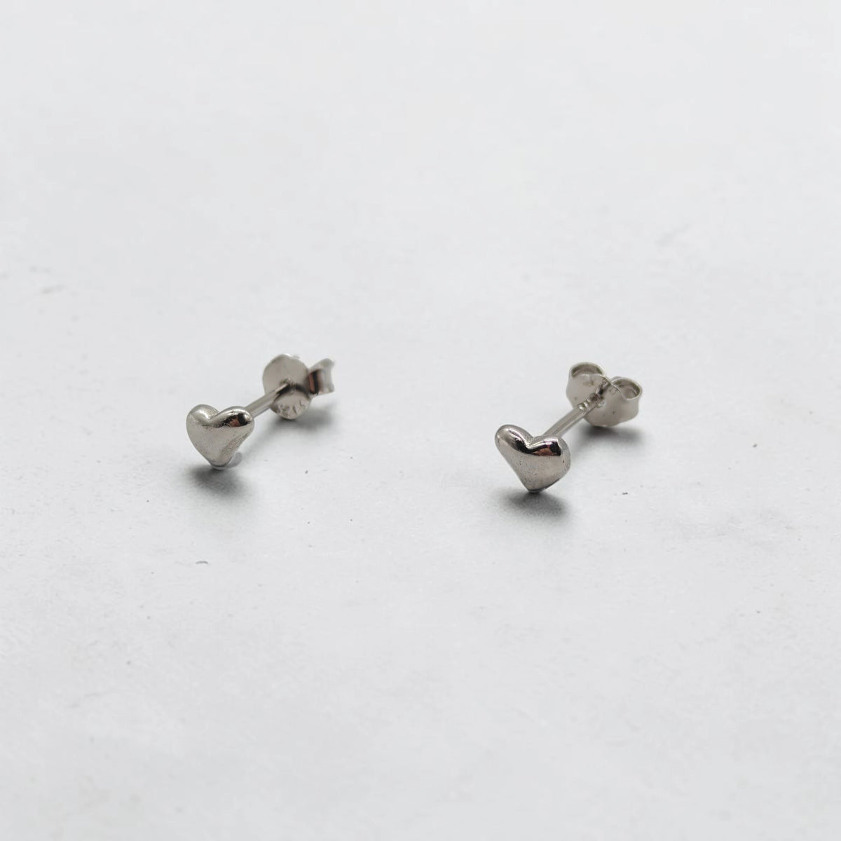 Delicate Heart Stud Earrings