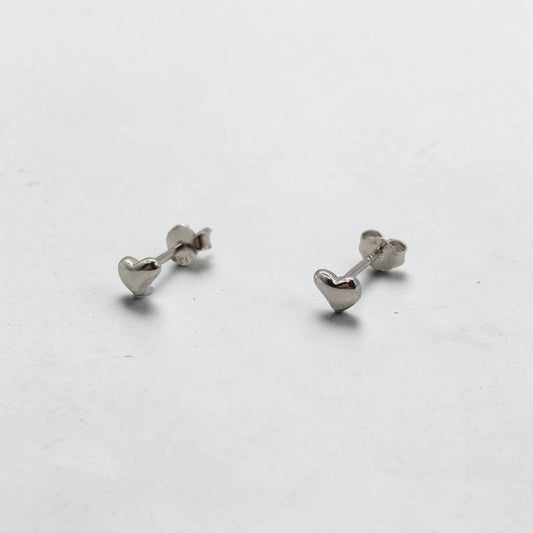 Delicate Heart Stud Earrings