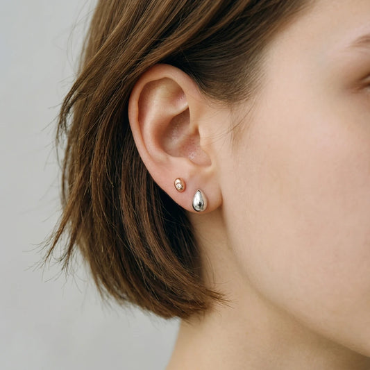 Radiant Delicate Teardrop Stud Earrings