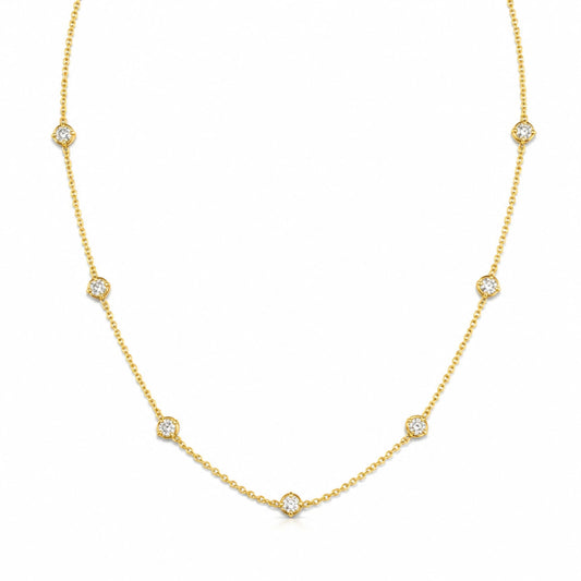 Moissanite Seven-Star Collarbone Necklace