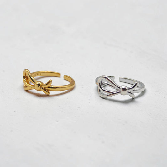 Radiant Delicate Bow Ring
