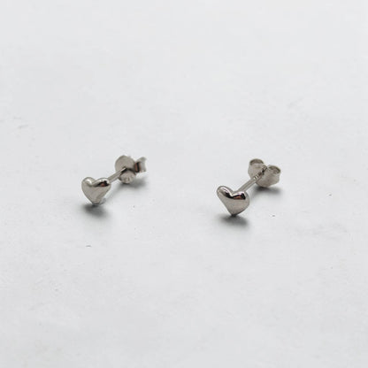 Delicate Heart Stud Earrings