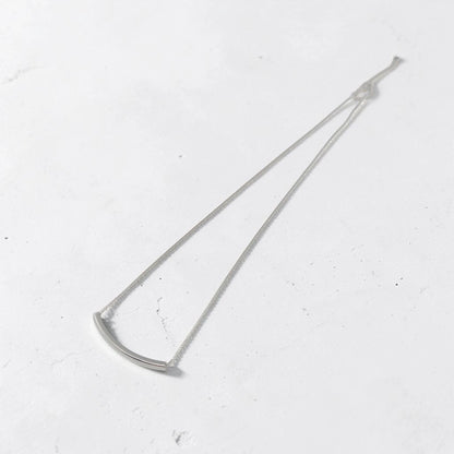 Sleek Curved Bar Necklace