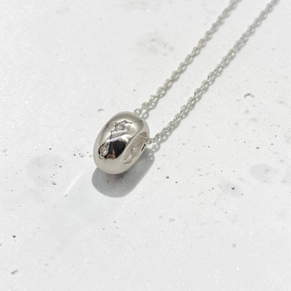 Celestial Starry Oval Necklace