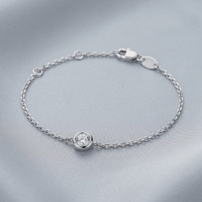 Moissanite Minimal Bubble Bracelet